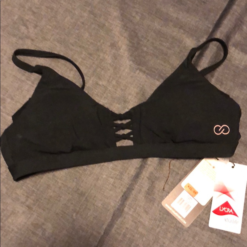 Black bikini top